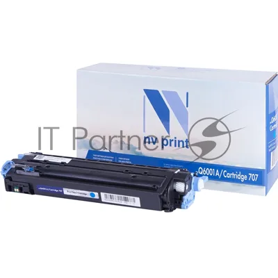 Картридж лазерный NVPrint совместимый HP Q6001A/Can707 Cyan для LJ Color CM1015MFP/1017MFP/1600/2600N (2000k)