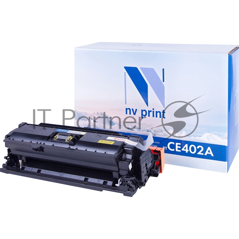 Картридж лазерный NVPrint совместимый HP CE402A Yellow для CLJ Color M551 (6000k)