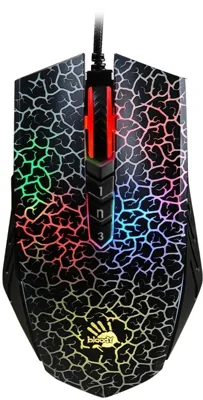 Мышь проводная A4Tech Bloody A7 черный, 4000 dpi, USB, кнопки - 8