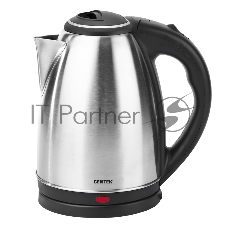 Чайник электрический Centek CT-1068 металл 2л, 2000W, хромированная вставка на крышке