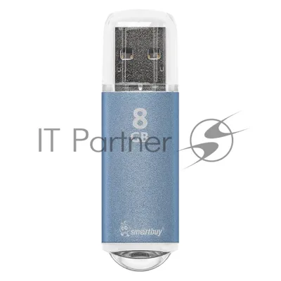 Флешка USB Smartbuy V-Cut Blue (SB8GBVC-B), 8Gb, USB 2.0, R/W 15/5, синий
