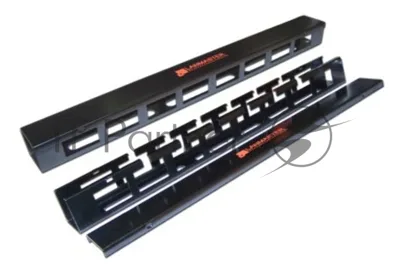 Кабельный органайзер Вертикальный Lanmaster LAN-ORG/CVP-1U односторонний кольца 1U шир.:19" глуб.:44мм