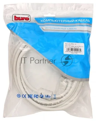 Кабель VGA Buro CAB016S-10M VGA HD15 (m)/VGA HD15 (m) 10м феррит.кольца