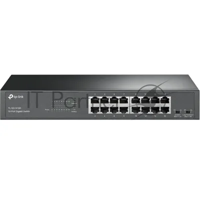 Коммутатор TP-Link TL-SG1016D, 16×1 Гбит/с, неуправляемый