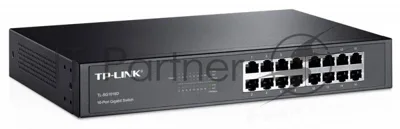 Коммутатор TP-Link SMB TL-SG1016D неуправляемый настольный/19U 16x10/100/1000BASE-T
