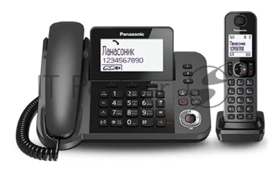 Телефон беспроводной (DECT) Panasonic KX-TGF320RUM серый металлик автооветчик АОН