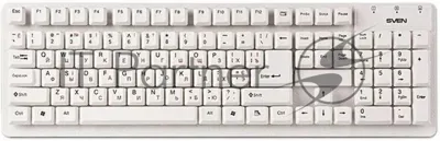 Клавиатура проводная SVEN Standard 301 USB белая