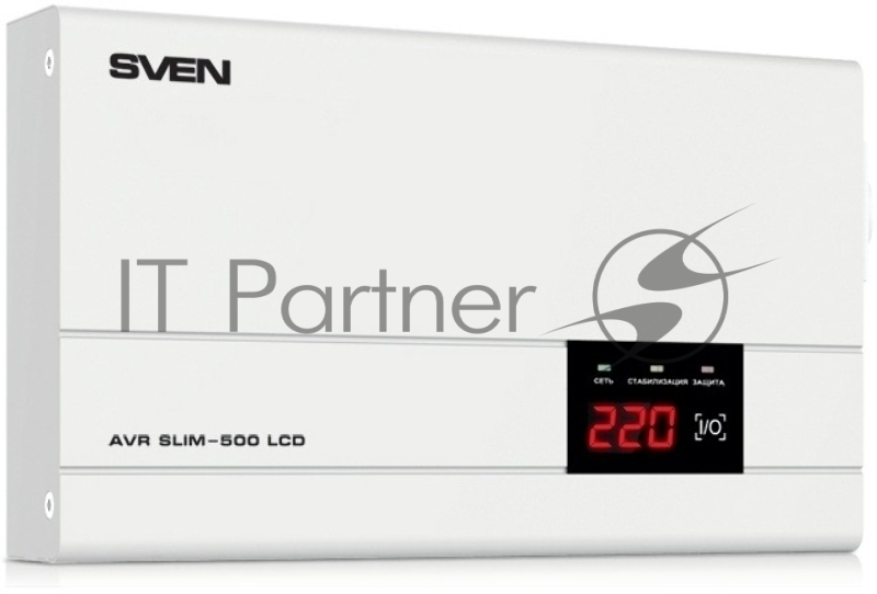 Сетевой фильтр SVEN (Стабилизатор напряжения) AVR SLIM-500 LCD