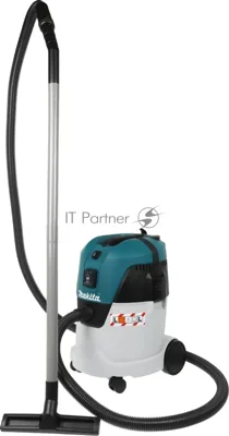 Строительный пылесос Makita VC2512L серый, 1000 Вт, уборка сухая/влажная, пылесборник мешок/контейнер, 25 л