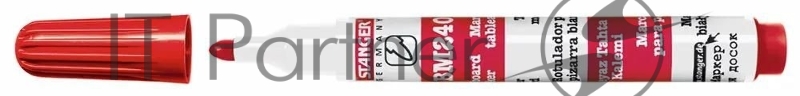 Маркер для досок Stanger BM240 321031, круглый пишущий наконечник, 1-3мм, красный