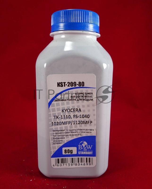 Тонер Kyocera TK-1110, FS-1040/1020MFP/1120MFP (фл. 80г) B&W Standart фас Россия