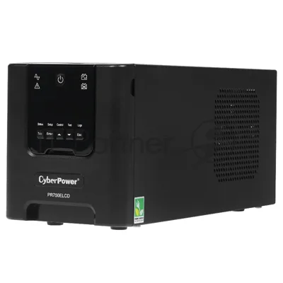 Источник бесперебойного питания CyberPower PR750ELCD 750 ВА/675 Вт/USB/RJ-11/RJ-45/6 x IEC 320 C13 (компьютерная)