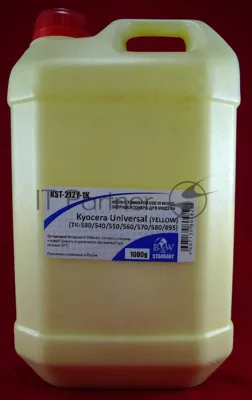 Тонер Kyocera Universal (TK-590/540/550/560/570/580/895) yellow (кан. 1кг) B&W Standart (Tomoegawa) фас России