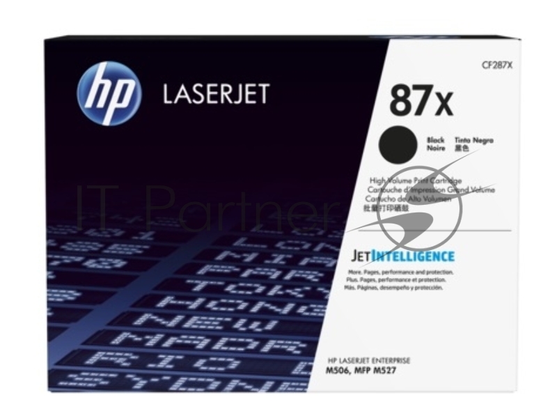 Тонер Картридж HP 87X CF287X черный для HP LJ Ent M506/M527 (18000стр.)