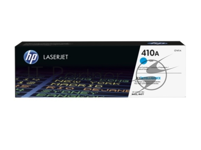 Тонер Картридж HP 410A CF411A голубой для HP LJ Pro M452/M477 (2300 стр.)