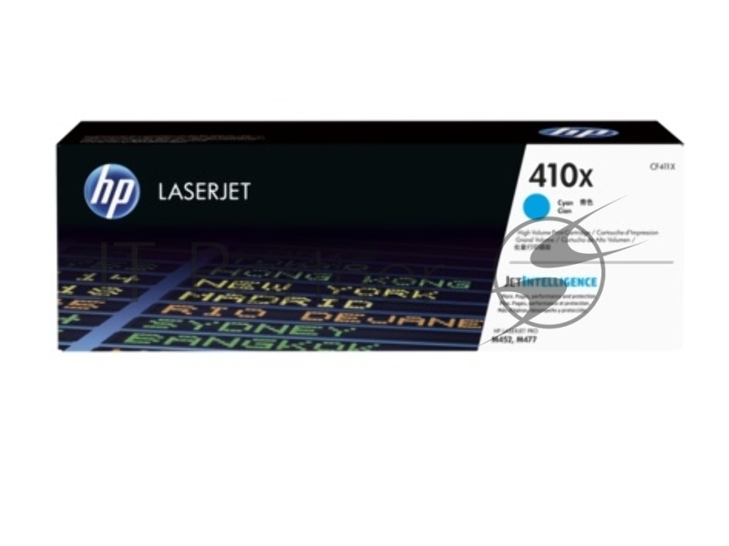 Тонер Картридж HP 410X CF411X голубой для HP LJ Pro M452/M477 (5000 стр.)