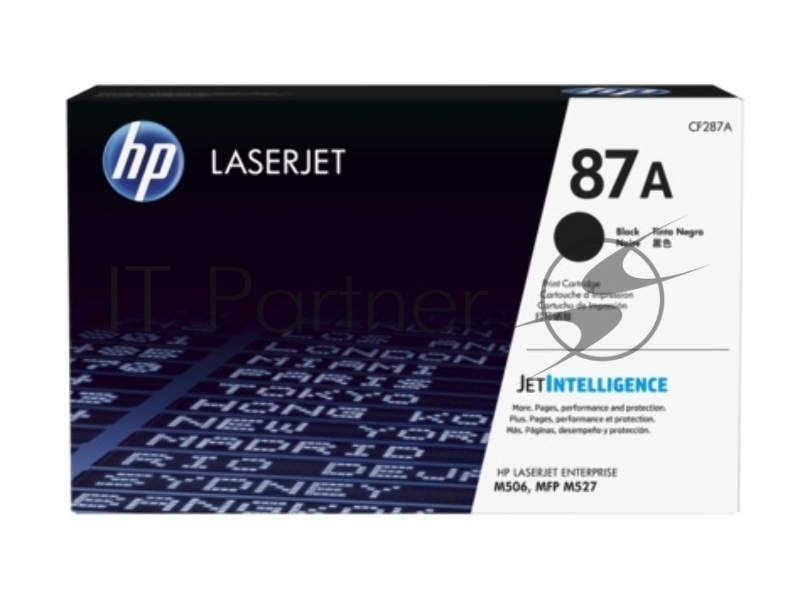 Тонер Картридж HP 87A CF287A черный для HP LJ Ent M506/M527 (9000 стр.)