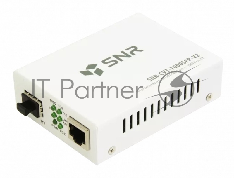 Медиаконвертер SNR 10/100/1000-Base-T/1000Base-FX с SFP-портом