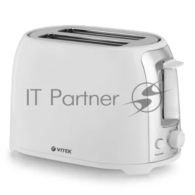 Тостер Vitek VT-1582 W белый, 750 Вт, 2 слота
