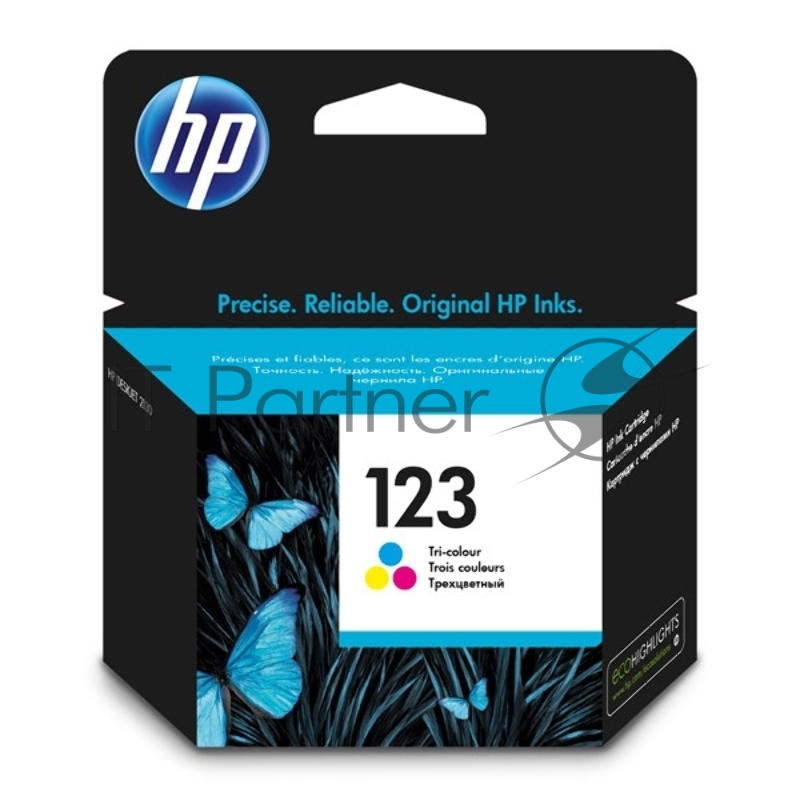 Картридж струйный HP 123 F6V16AE многоцветный, 100 стр., для HP DJ 2130
