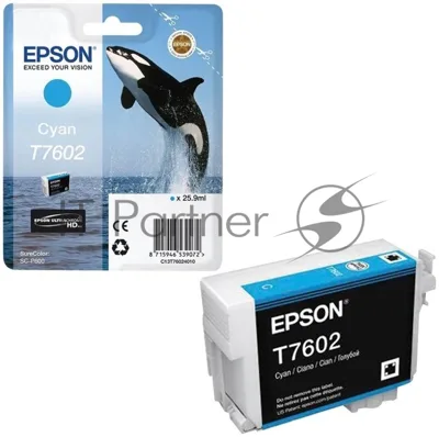 Картридж струйный Epson C13T76024010 голубой (26 мл) для SC-P600
