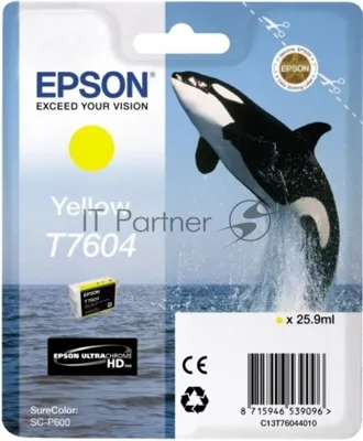 Картридж струйный Epson C13T76044010 желтый (26 мл) для SC-P600
