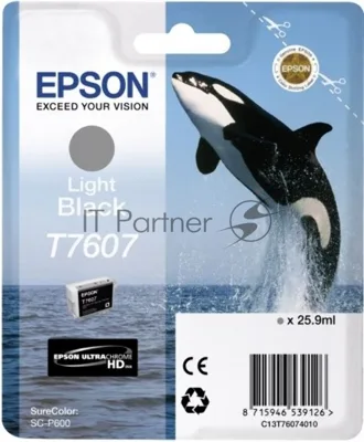 Картридж струйный Epson серый SC-P600