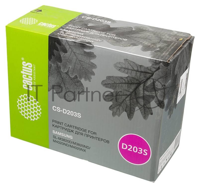 Картридж лазерный Cactus CS-D203S черный (3000 стр.) для Samsung SL-M3820D/M3820ND/M4020ND/M4020NX