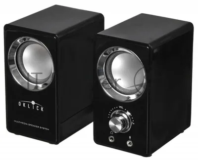 Акустическая система Oklick OK-116 2.0 черный 6Вт