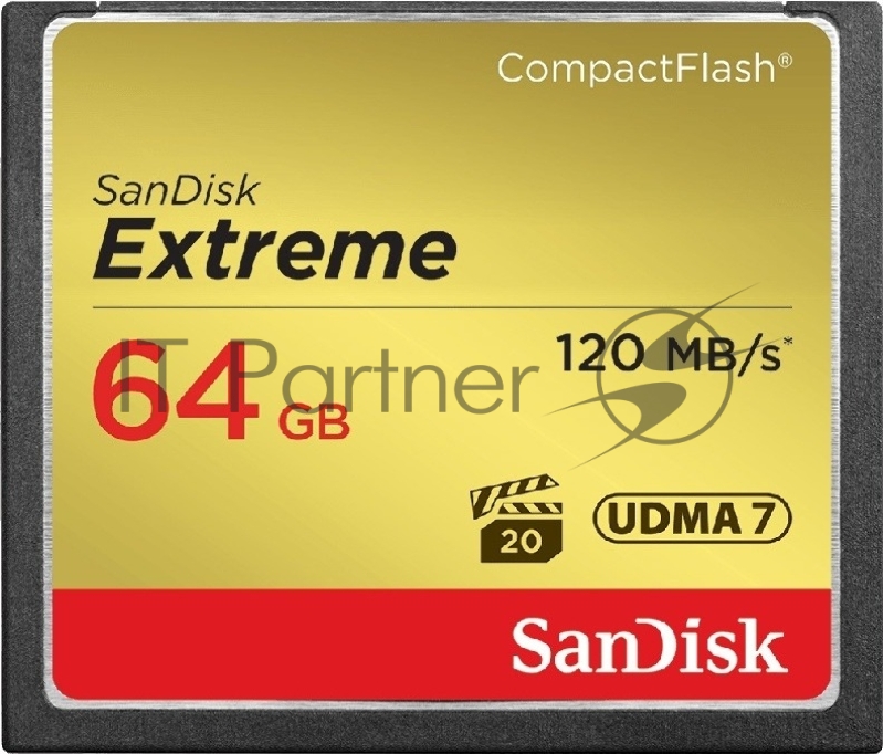 Флеш карта CF 64Gb SanDisk Extreme 120Mb/s