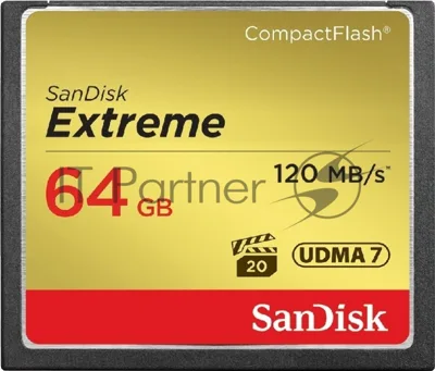 Флеш карта CF 64Gb SanDisk Extreme 120Mb/s