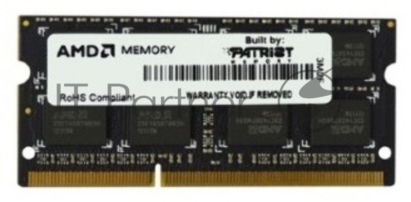 Оперативная память AMD Radeon R5, DDR3, 4GB, (1x4GB,), 1600MHz, CL11, SO-DIMM