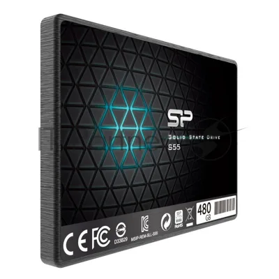 Накопитель SSD Silicon Power Slim S55, 480Gb, SATA, 2.5", R/W 560/530