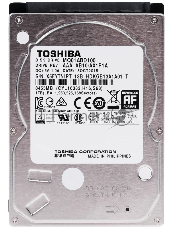 Жесткий диск HDD Toshiba MQ01ABD 1Tb 5400rpm SATA 8Mb 2.5"