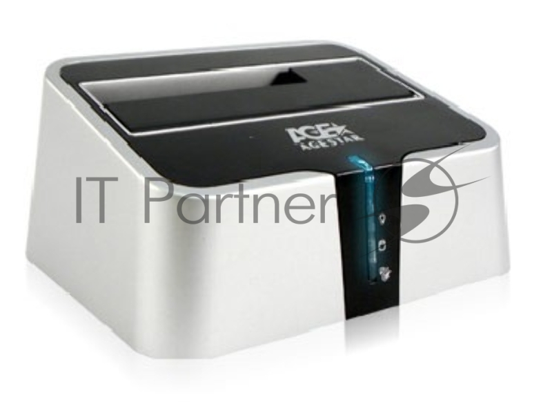 Док-станция для HDD AgeStar 3CBT2 SATA II пластик серебристый 1