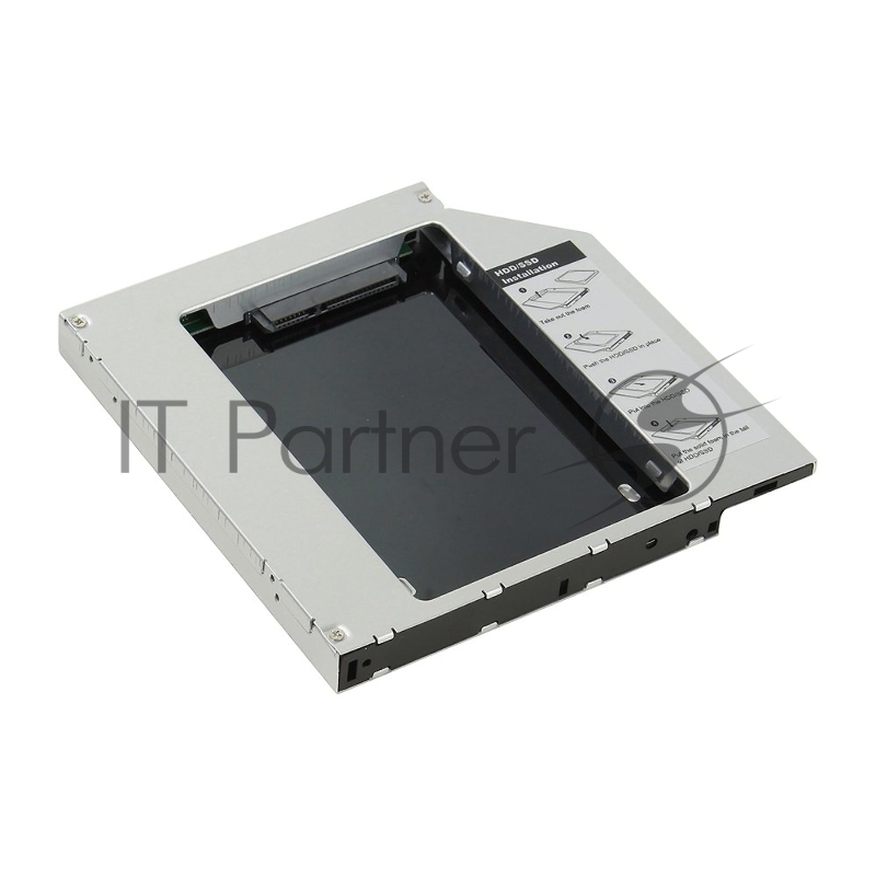 Мобил рек AgeStar SSMR2S, для замены привода в ноутбуке на 2,5", SATA, черный