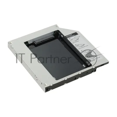 Мобил рек AgeStar SSMR2S, для замены привода в ноутбуке на 2,5", SATA, черный