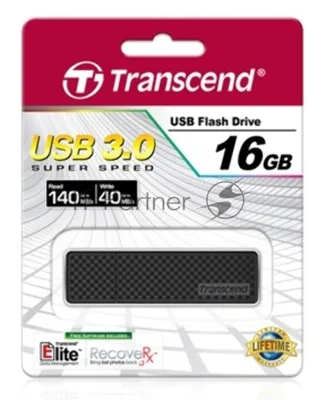 Флешка USB Transcend JetFlash 780 (TS16GJF780), 16 Gb, USB 3.0, R/W 140/40, черный/серебристый