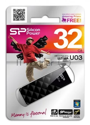 Флешка USB 32Gb Ultima U03 SP032Gb,UF2U03V1K USB 2.0 черный