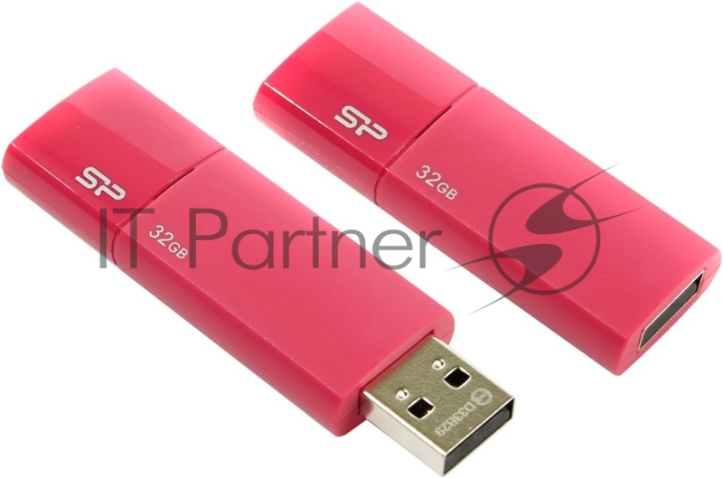 Флешка USB R/W 32Gb, Silicon Power Ultima U05, USB 2.0, Розовый
