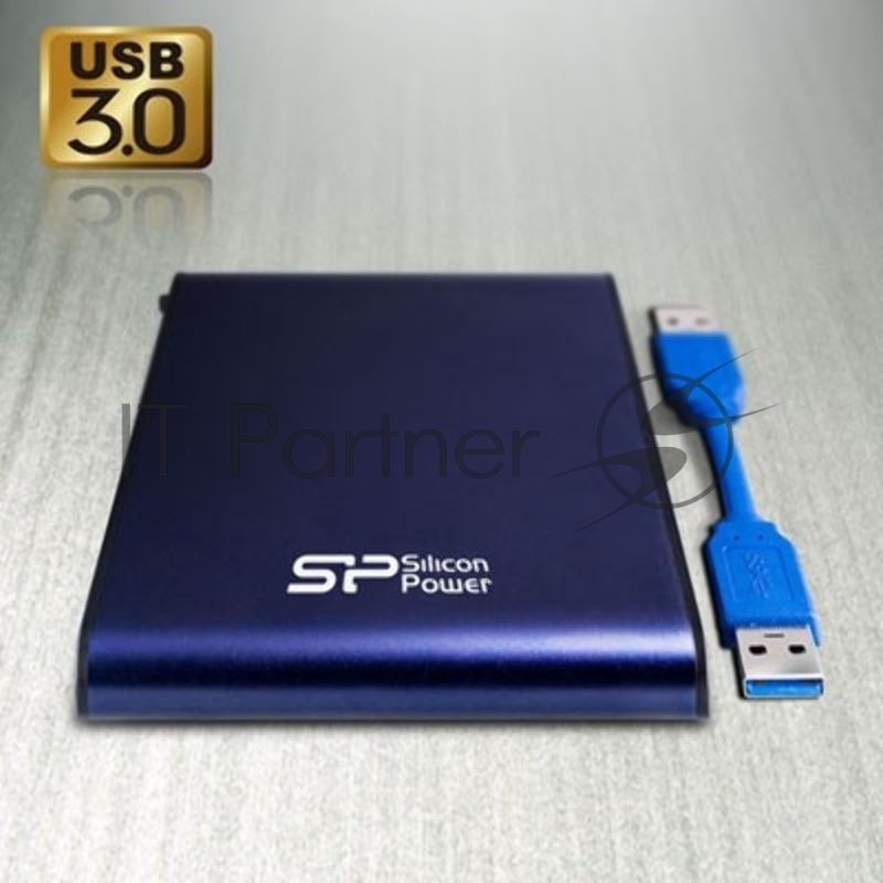 Внешний HDD Silicon Power USB 3.0 1Tb A80 SP010TbPHDA80S3B Armor (5400 об/мин) 2.5" синий