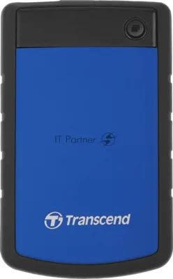 Внешний HDD 2.5" Transcend StoreJet 25H3, 2TB, USB 3.2 Gen 1 Type-A, 5400 rpm, синий