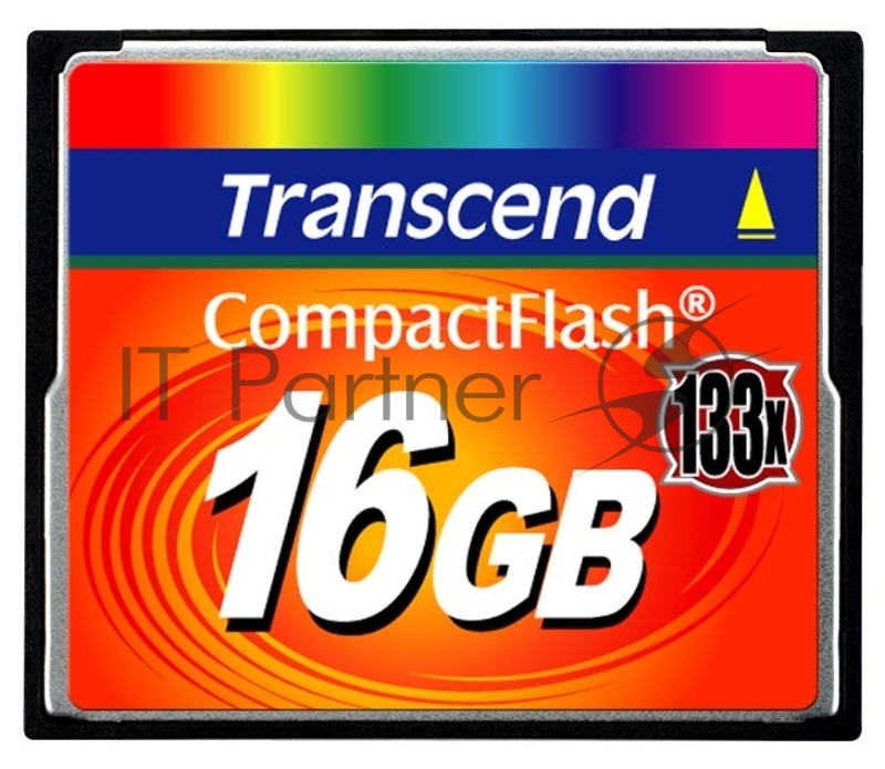Флеш карта Transcend CF TS16GCF133/CF (Compact Flash)/16 ГБ/40 МБ/с