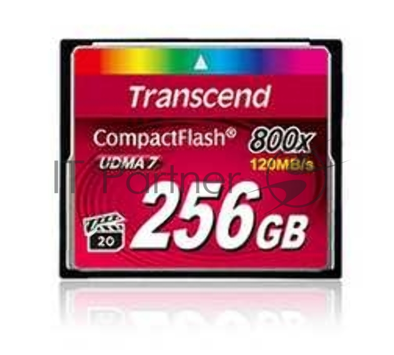 Флеш карта CF 256Gb, Transcend, 800X