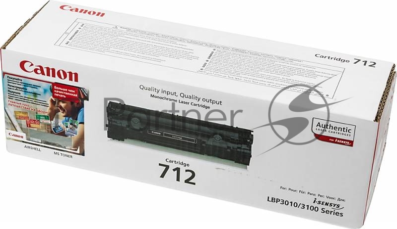Картридж лазерный Canon Cartridge 712 (1870B002/1870A002) черный (1500 стр.) для Canon LBP-3010/3100