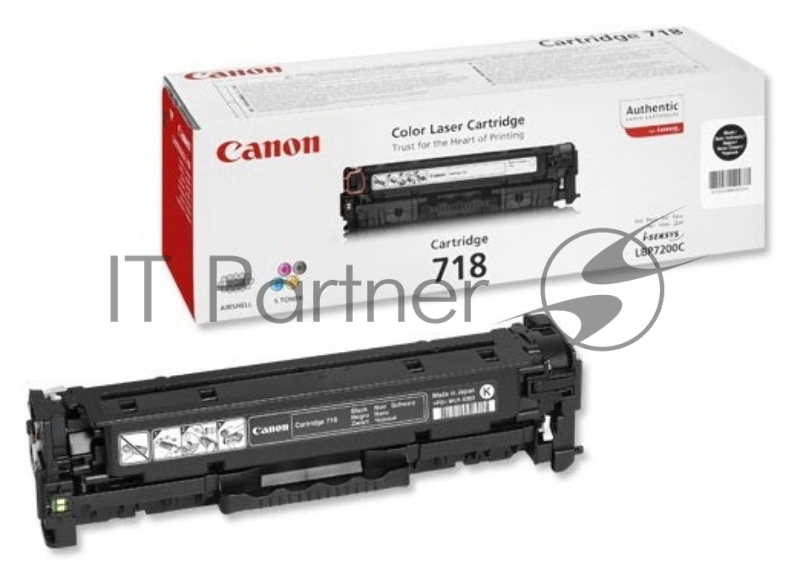Картридж лазерный Canon Cartridge 718BK (2662B002) черный (3400 стр.) для Canon LBP7200/MF8330/8350