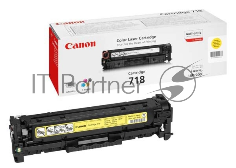Картридж лазерный Canon Cartridge 718Y (2659B002) желтый (2900 стр.) для Canon LBP7200/MF8330/8350