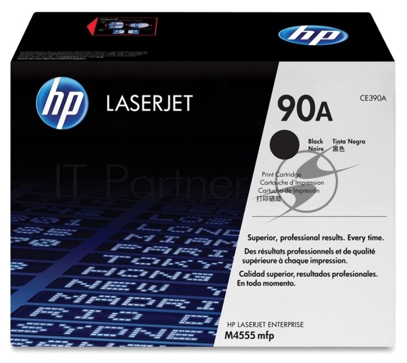 Картридж лазерный HP CE390A черный LJ M4555MFP/LJ 601n (10000 стр.)
