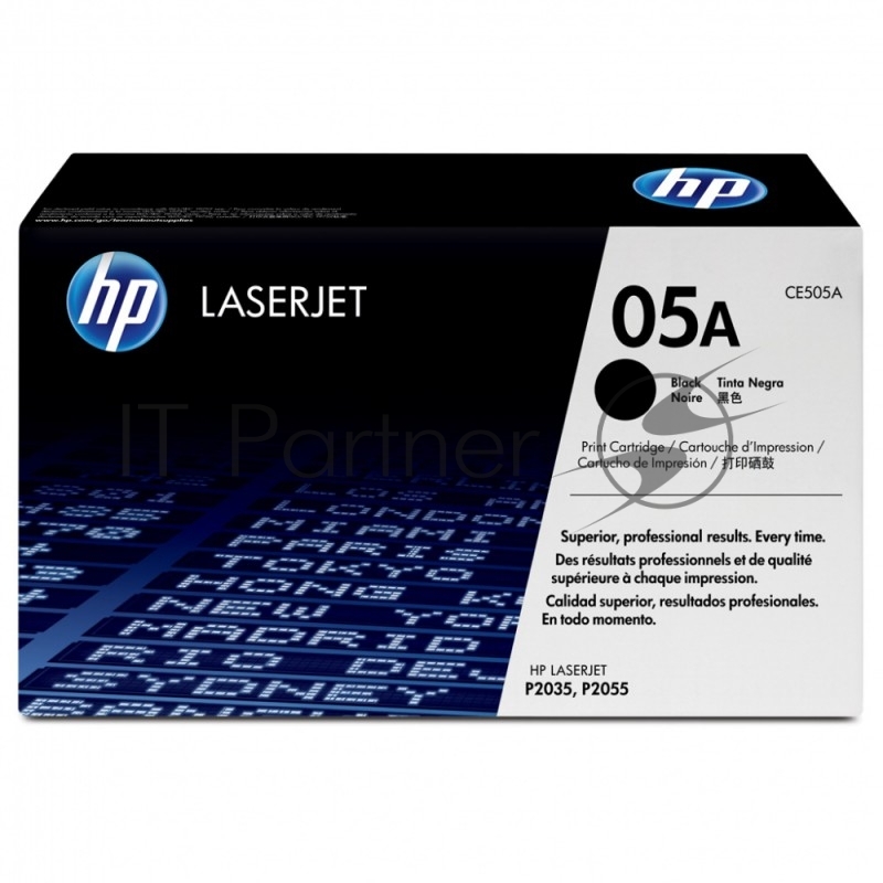 Картридж лазерный HP CE505A черный LJ P2055/P2035 (2300 стр.)