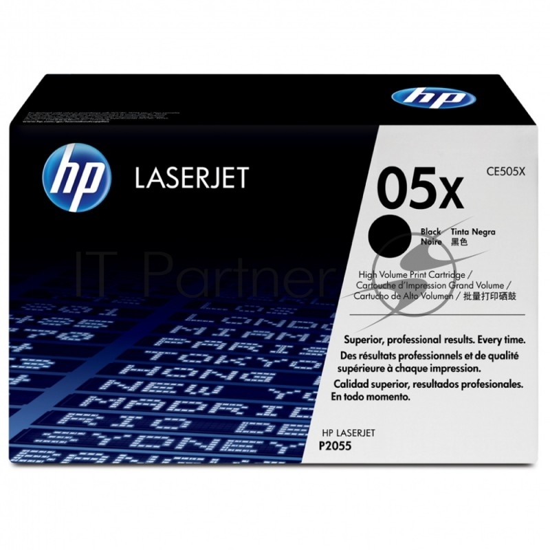 Картридж лазерный HP CE505X черный для LJ P2055 6500 стр.